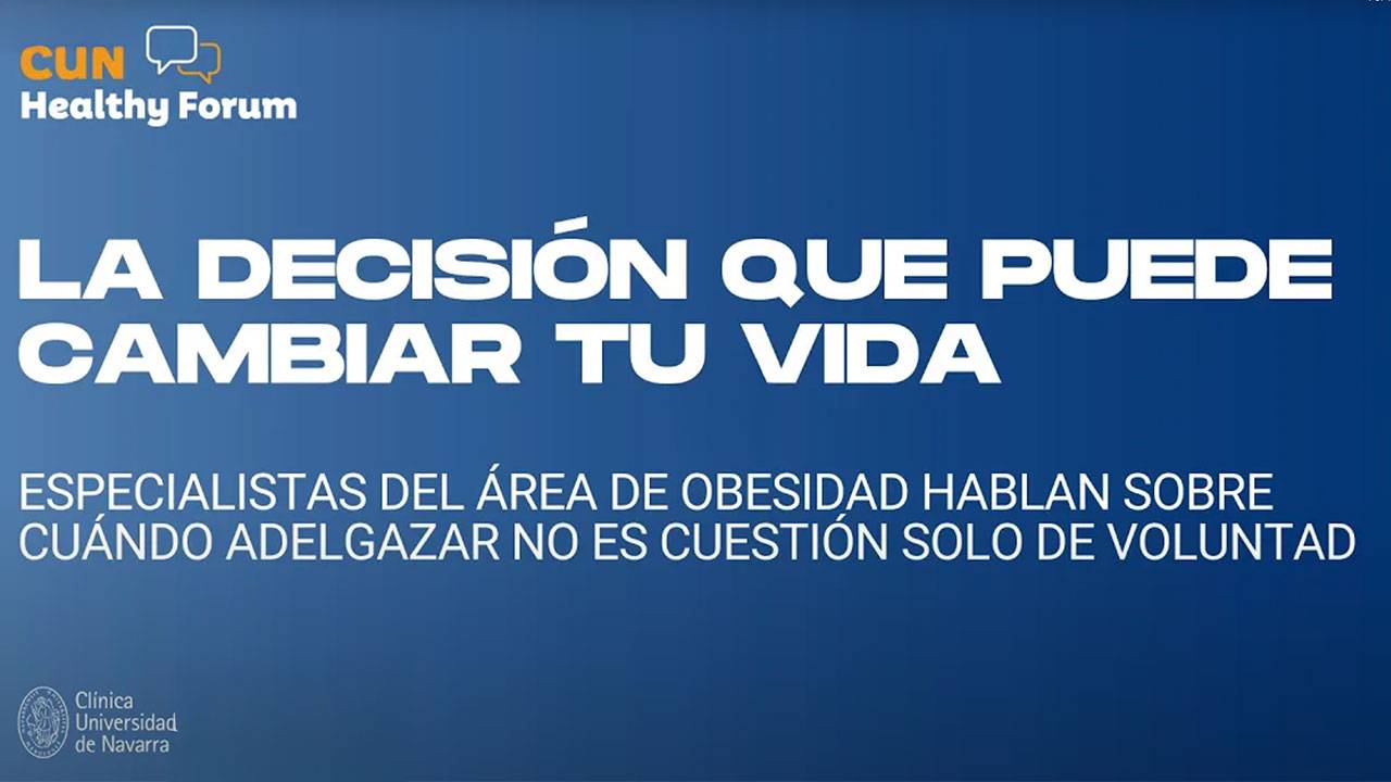 Imagen portada del HealthyForum de la Clínica Universidad de Navarra sobre los tratamientos para la obesidad