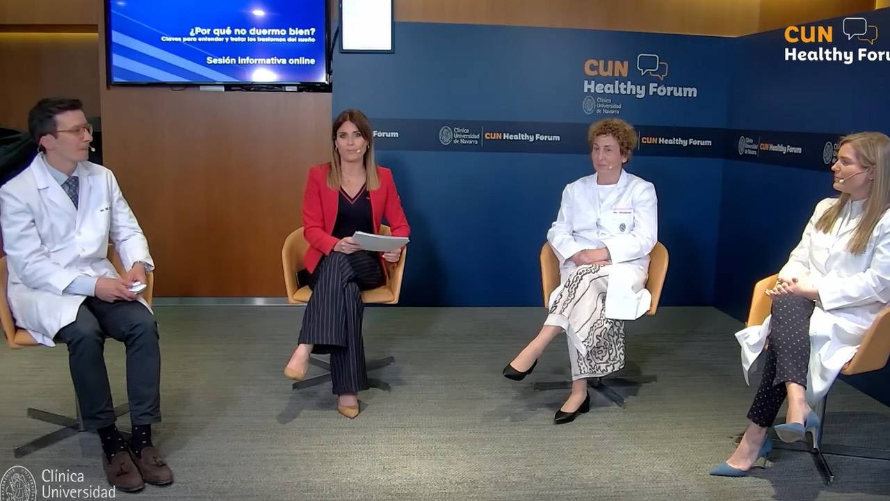 Imagen portada del HealthyForum de la Clínica Universidad de Navarra sobre el diagnóstico y tratamientos para los problemas del sueño.
