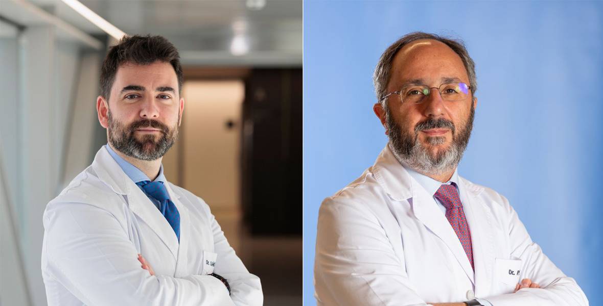 Dres-Victor-Suarez-Nicolas-Perez Imagen de los Dres. Víctor Suárez y Nicolás Pérez, del Departamento de Otorrinolaringología de la Clínica Universidad de Navarra.