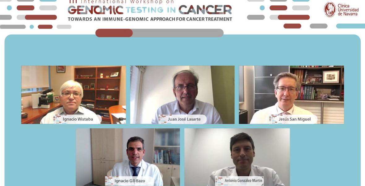 Imagen de los coordinadores del III International Workshop on Genomic Testing in Cancer organizado por la Clínica Universidad de Navarra.