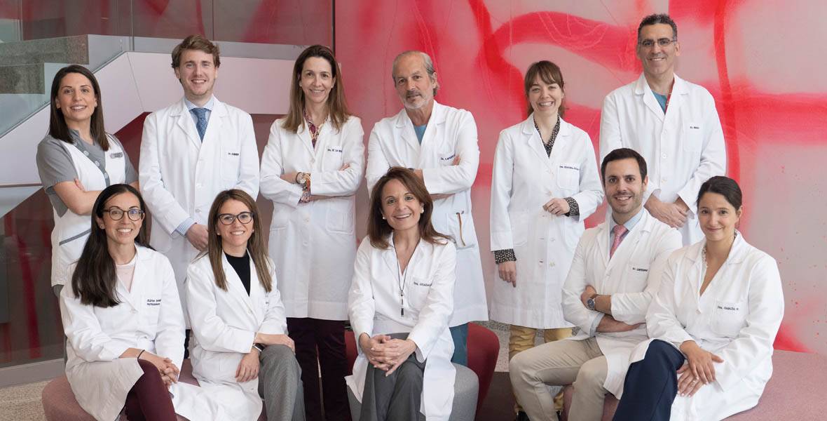 Imagen del equipo multidisciplinar que conforma el Área de Obesidad de la Clínica Universidad de Navarra en su sede de Madrid. 