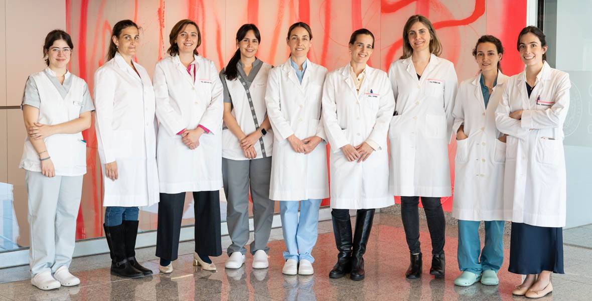 Imagen del equipo de la Clínica Universidad de Navarra que participa en la II Jornada Nacional de Cuidados Paliativos Perinatales. 