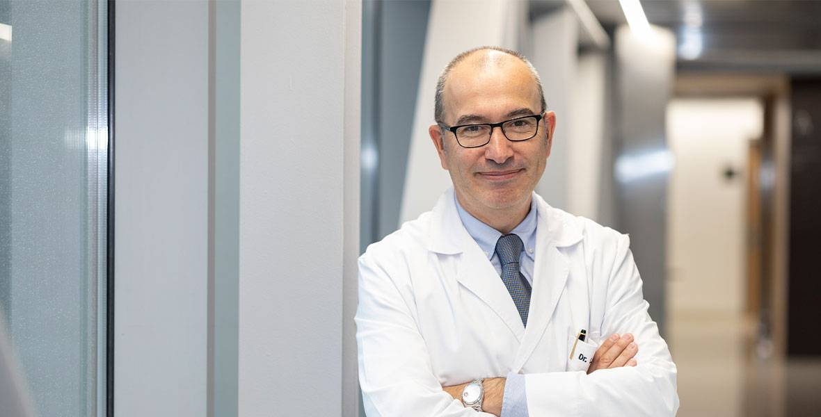 El Dr. Luis Seijo, director del departamento de Neumología Img del Dr. Seijo en la sede de Madrid