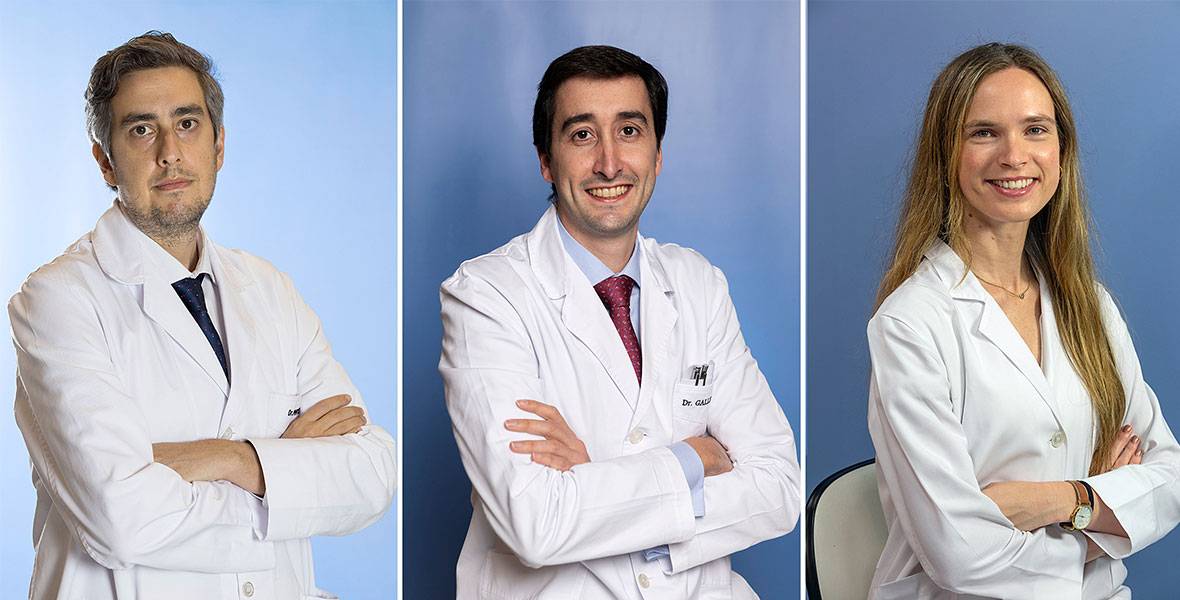 La SEOM premia la formación, el trabajo y la investigación de tres oncólogos jóvenes del CCUN Img de los dres, mato, gallego y vilalta con motivo de los premios de SEOM
