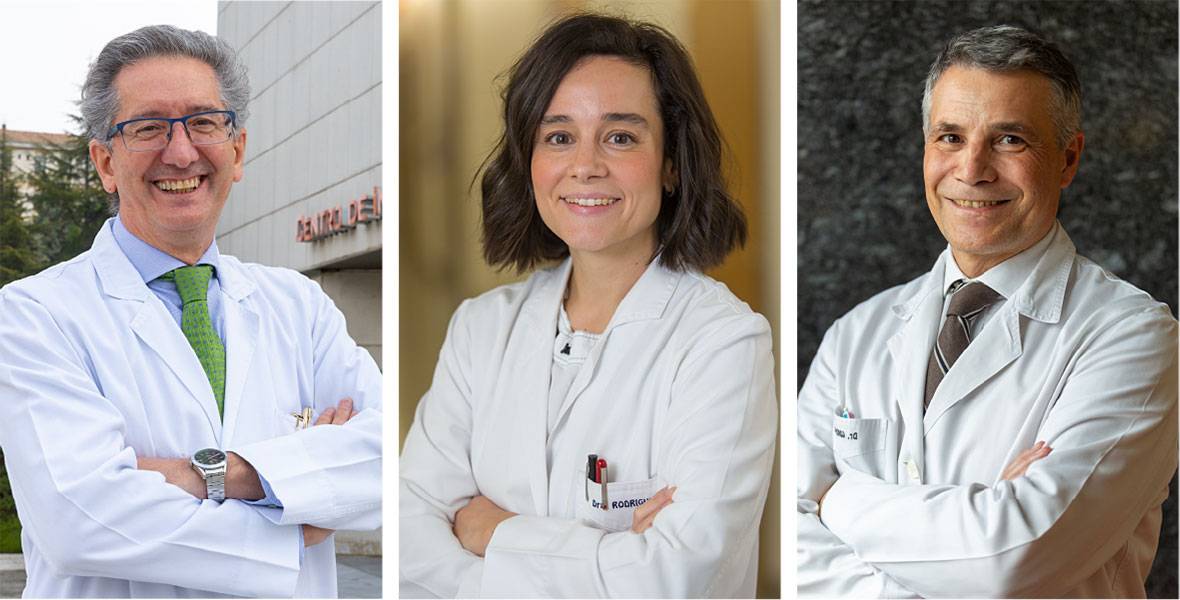 El Dr. San Miguel, la Dra. Rodríguez Otero, y el Dr. González Img. Del Dr. San Miguel, de la Dra. Rodríguez Otero y el Dr. González.