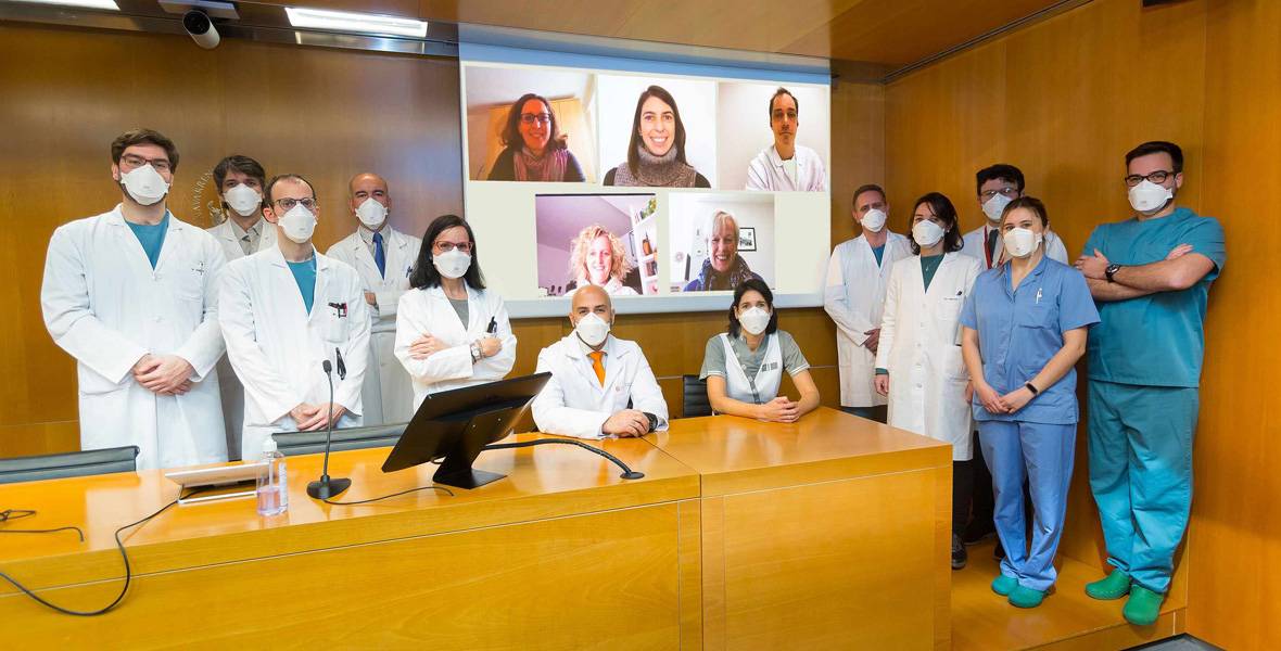 Imagen del equipo investigador de la Clínica Universidad de Navarra y ISGlobal del ensayo sobre el uso de la ivermectina para el COVID-19.