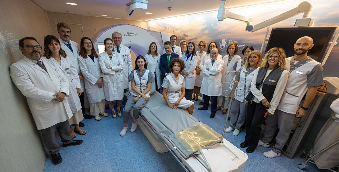 Foto de los miembros del equipo multidisciplinar del programa de Cribado de Cáncer de Pulmón del Cancer Center Clínica Universidad de Navarra