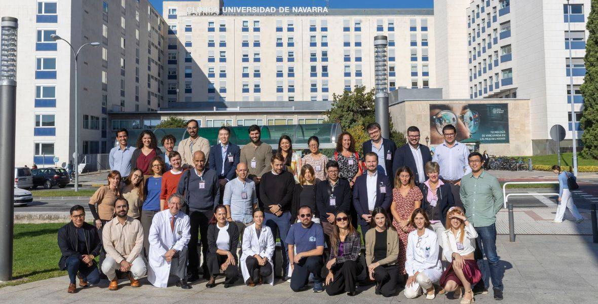Foto de los asistentes al curso del mieloma múltiple del Cancer Center Clínica Universidad de Navarra 