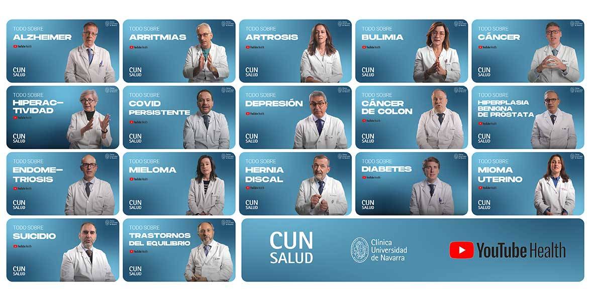 Collage de los vídeos de Youtube Health Collage de los vídeos de Youtube Health para ilustrar una noticia