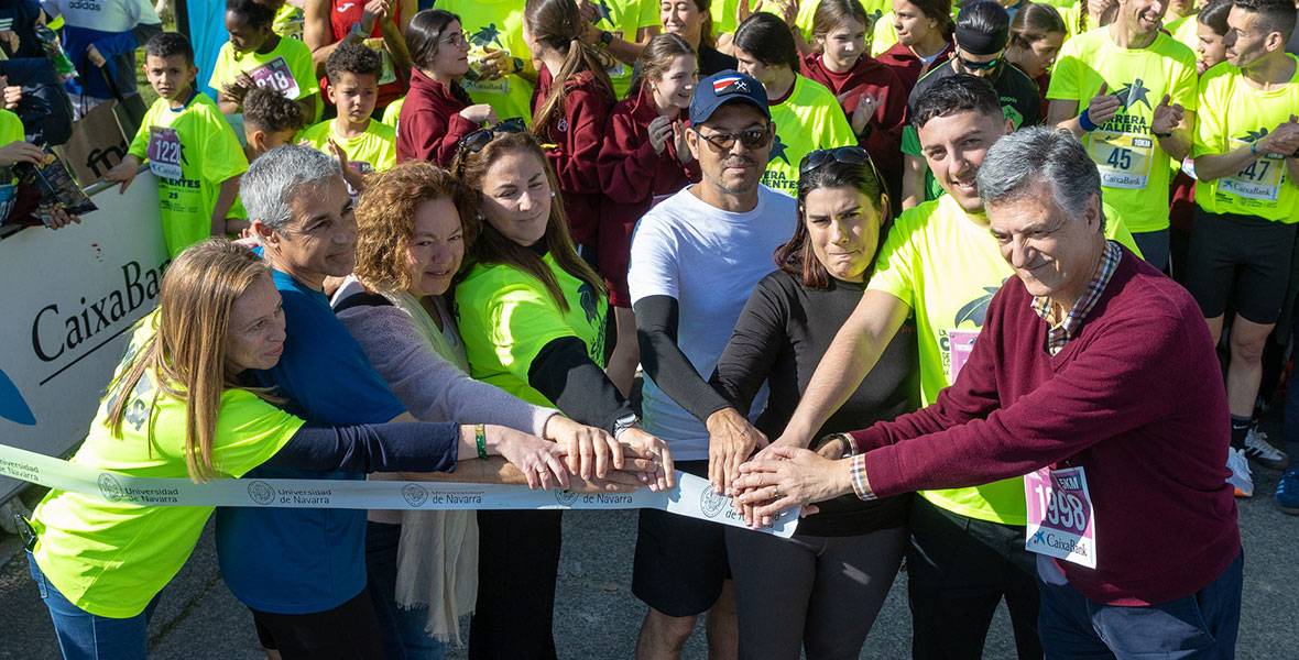 Carrera de los Valientes 2025. Clínica Universidad de Navarra Imagen de los participantes de la Carrera de los Valientes 2025, evento deportivo solidario en beneficio de Niños contra el Cáncer.