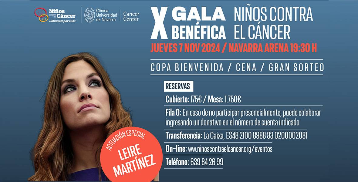 Leire Martínez, cantante invitada gala NCC Leire martinez, invitada de la X Gala de Niños contra el Cáncer