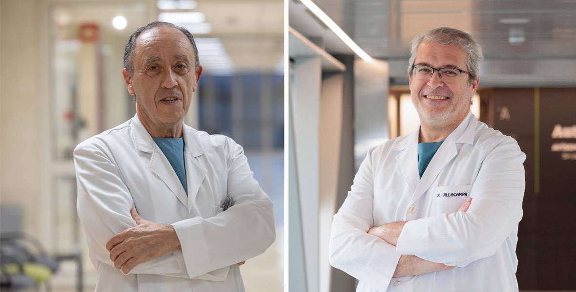 urologia-dres-jose-enrique-robles-felipe-villacampa Imagen de los Dres. José Enrique Robles y Felipe Villacampa, del Departamento de Urología de la Clínica Universidad de Navarra.