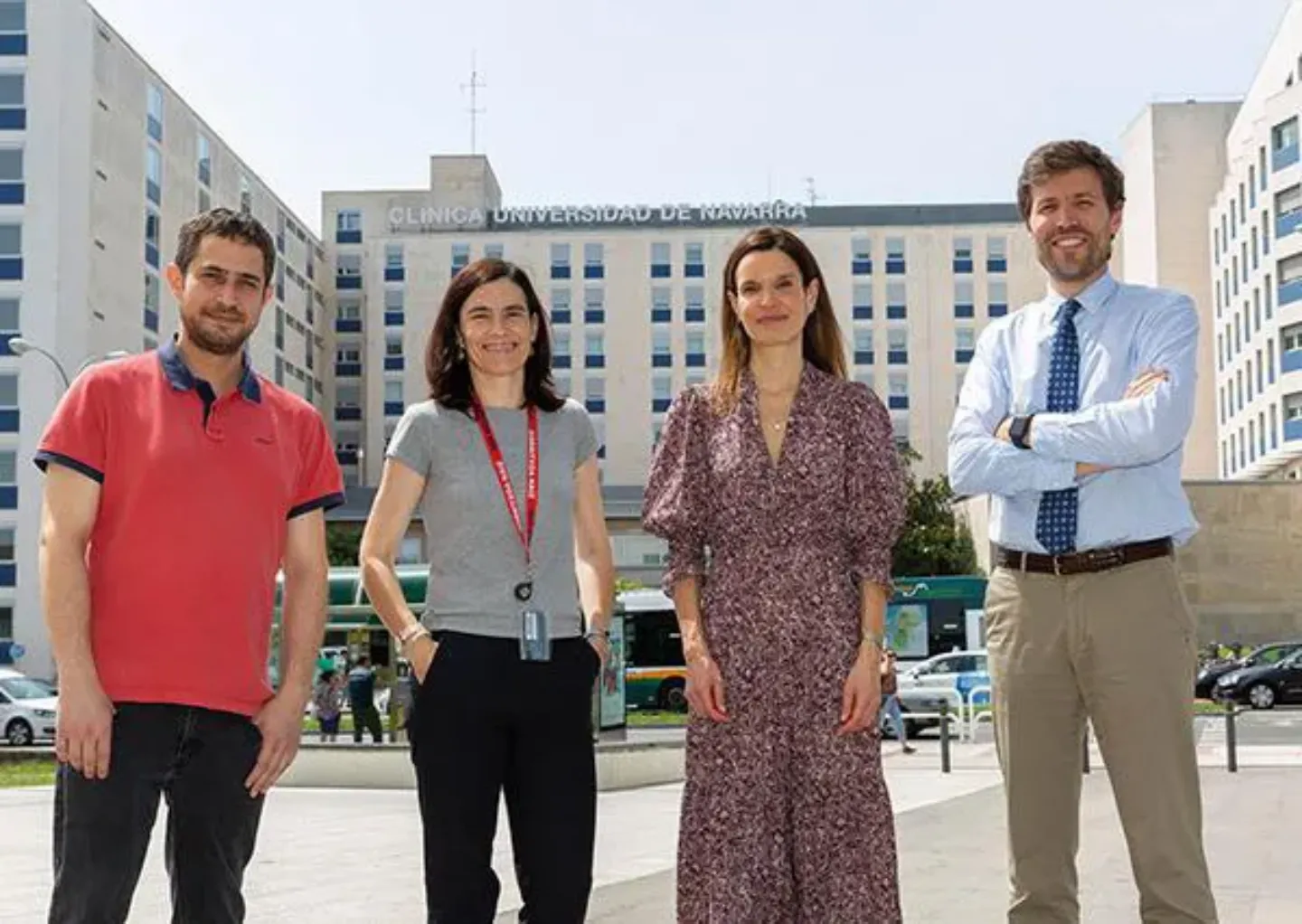 Investigadores del virus delta oncolítico. Clínica Universidad de Navarra Imagen del equipo investigador sobre el virus delta oncolítico para tumores cerebrales en la Clínica Universidad de Navarra