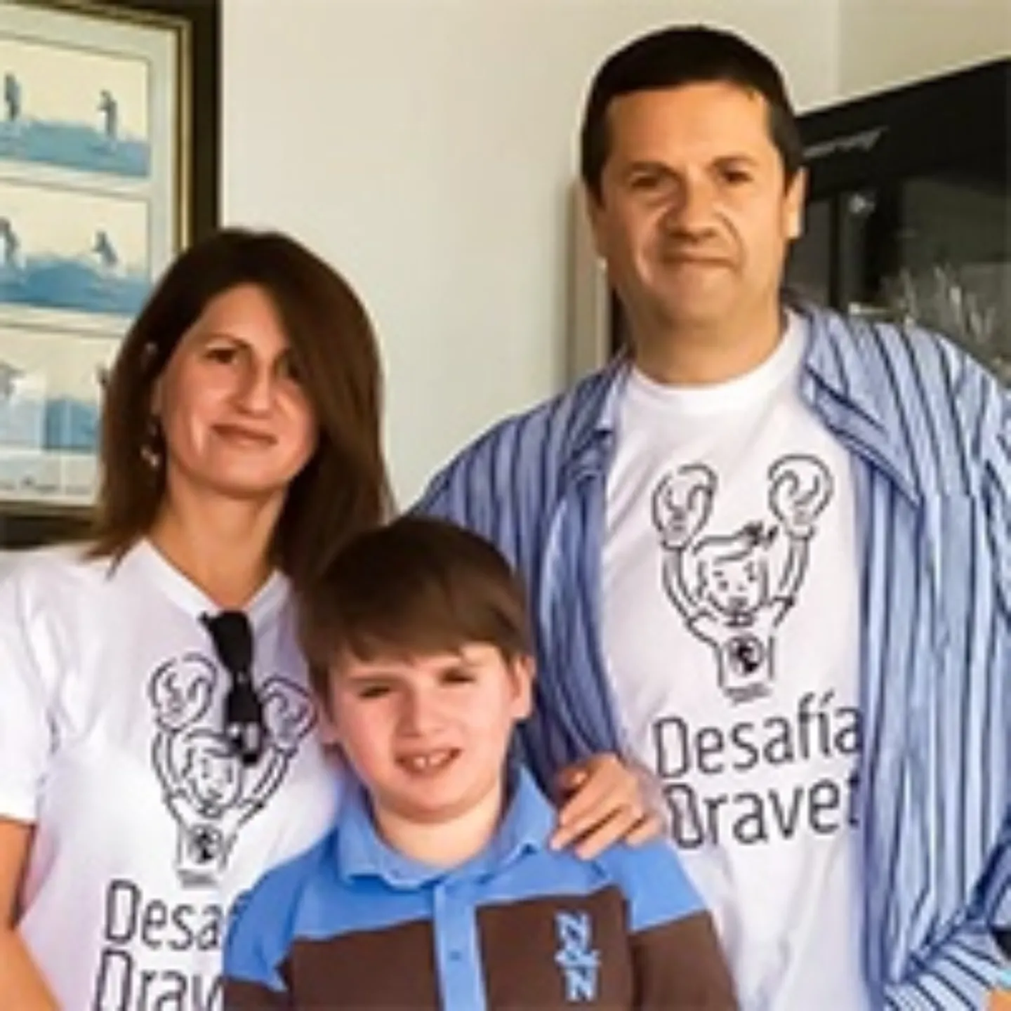 Imagen de una familia afectada por el Síndrome de Dravet.