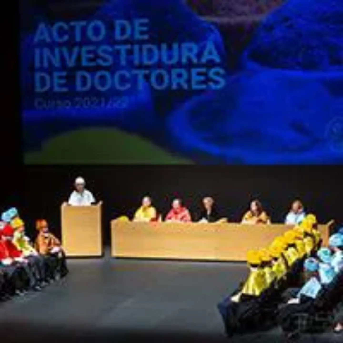 Imagen de la investidura de los nuevos doctores de la Universidad de Navarra