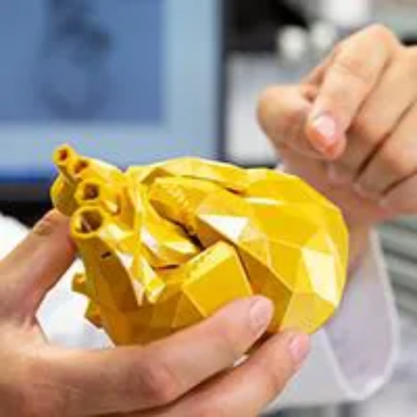 Imagen un corazón hecho en 3D. Medicina regenerativa de tejidos cardíacos. Clínica Universidad de Navarra