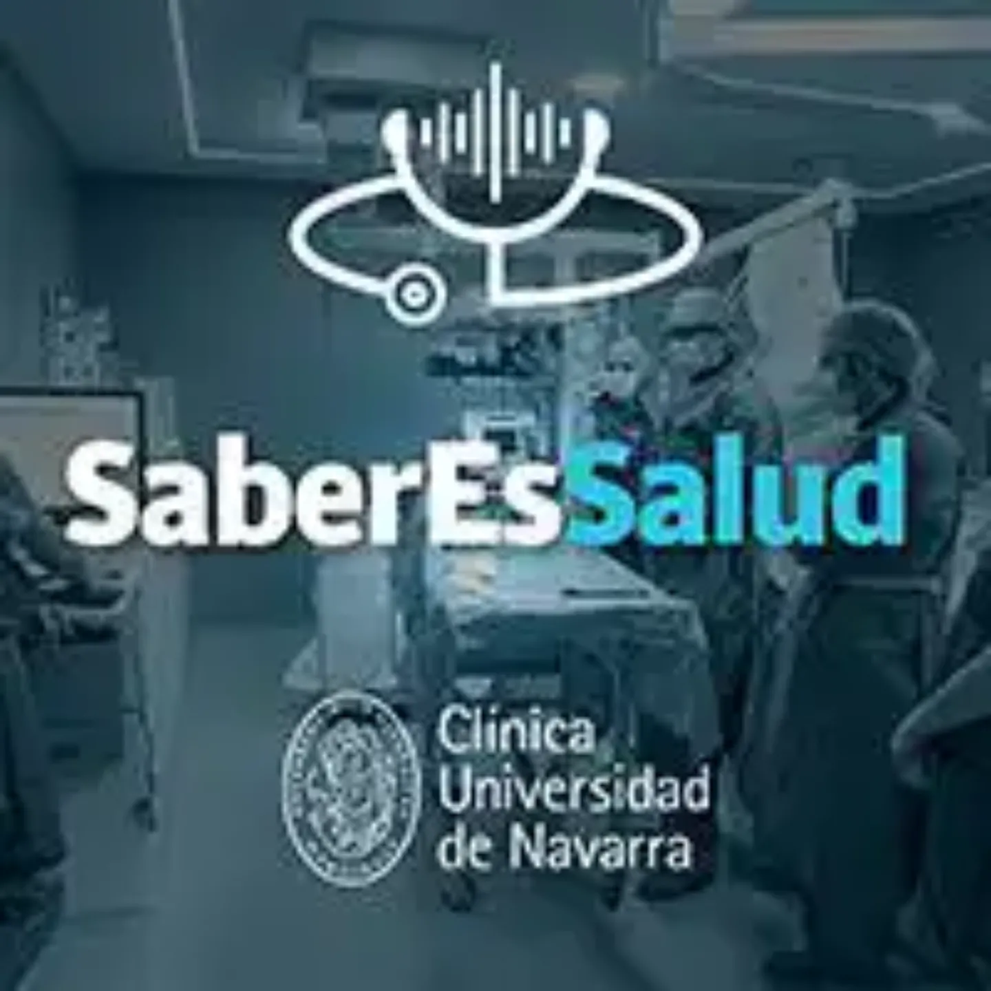 Imagen del logo del pódcast, 'Saber es Salud', de la Clínica Universidad de Navarra.
