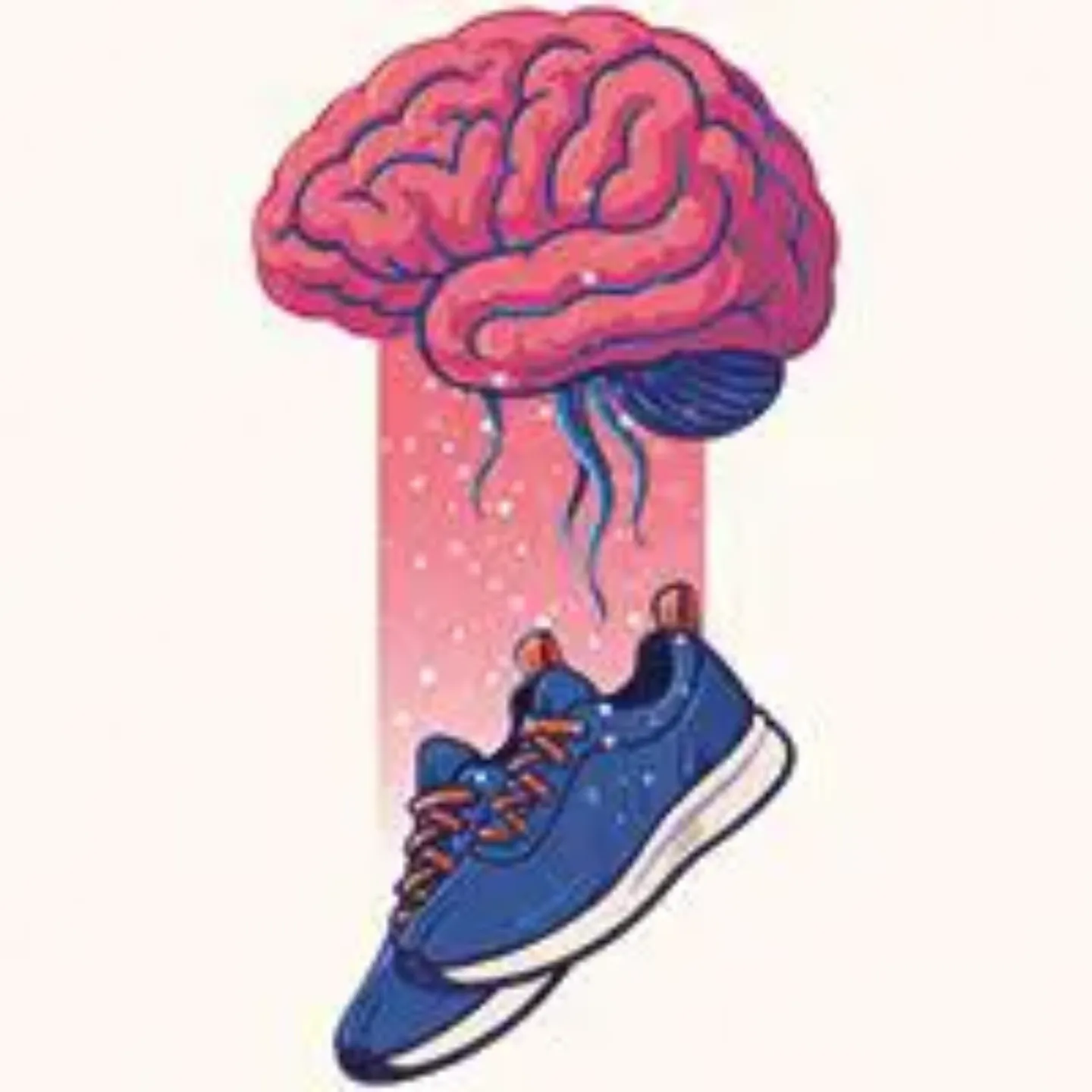 Ilustración de un cerebro y unas zapatillas de deporte. Clínica Universidad de Navarra