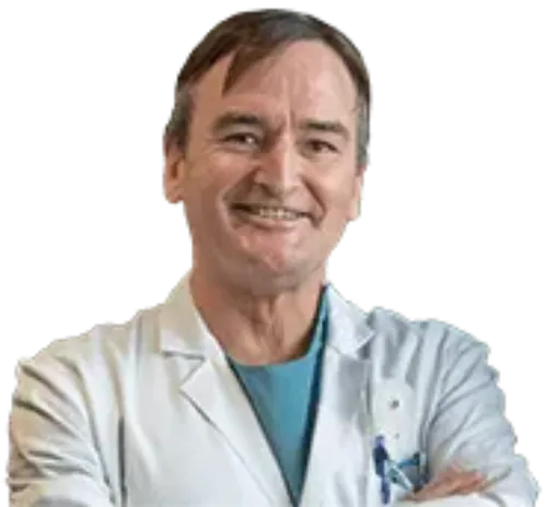 Dr. Mikel San Julián. Traumatólogo. CUN Imagen silueteada del Dr. Mikel San Julián, traumatólogo experto en tumores óseos. Clínica Universidad de Navarra