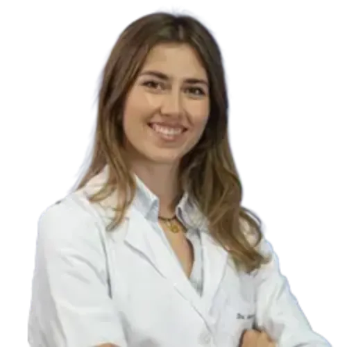 Imagen silueteada de María Hauke, residente MIR de Cirugía Ortopédica y Traumatología.
