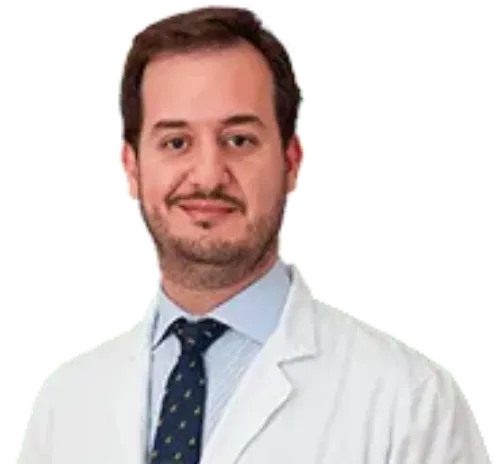 Dr. Francisco Javier García Martínez. Dermatólogo. Clínica Universidad de Navarra Imagen silueteada del Dr. Francisco Javier García, experto en hidrosadenitis. Clínica Universidad de Navarra