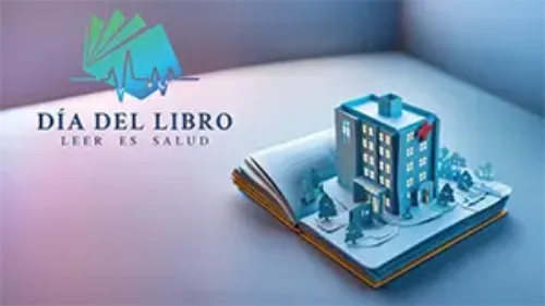 Día del Libro CUN: Leer es Salud Imagen de la campaña Leer es Salud de la Clínica Universidad de Navarra con motivo del Día del Libro.