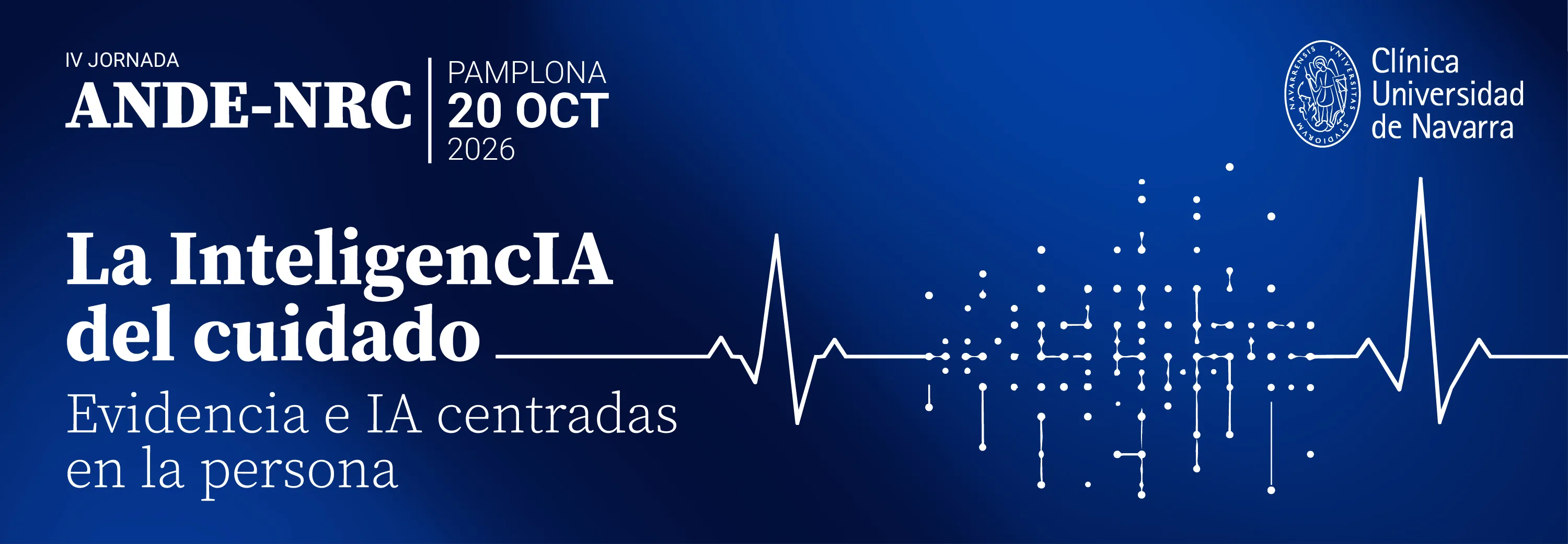 Imagen del banner IV Jornada Nursing Research Challenge en Pamplona. Clínica Universidad de Navarra