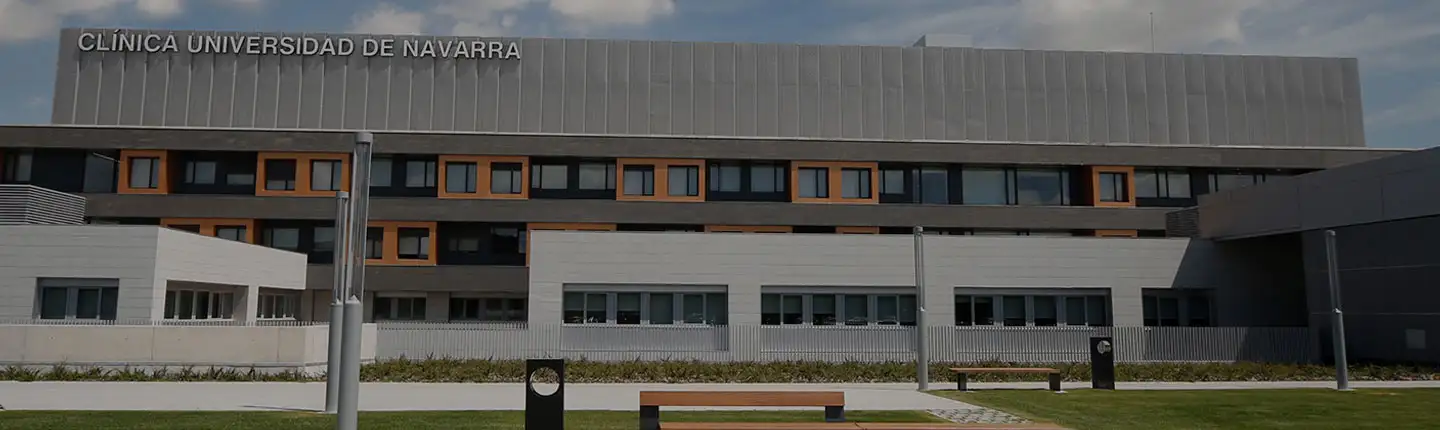 Fachada de la Clínica Universidad de Navarra en su sede de Madrid