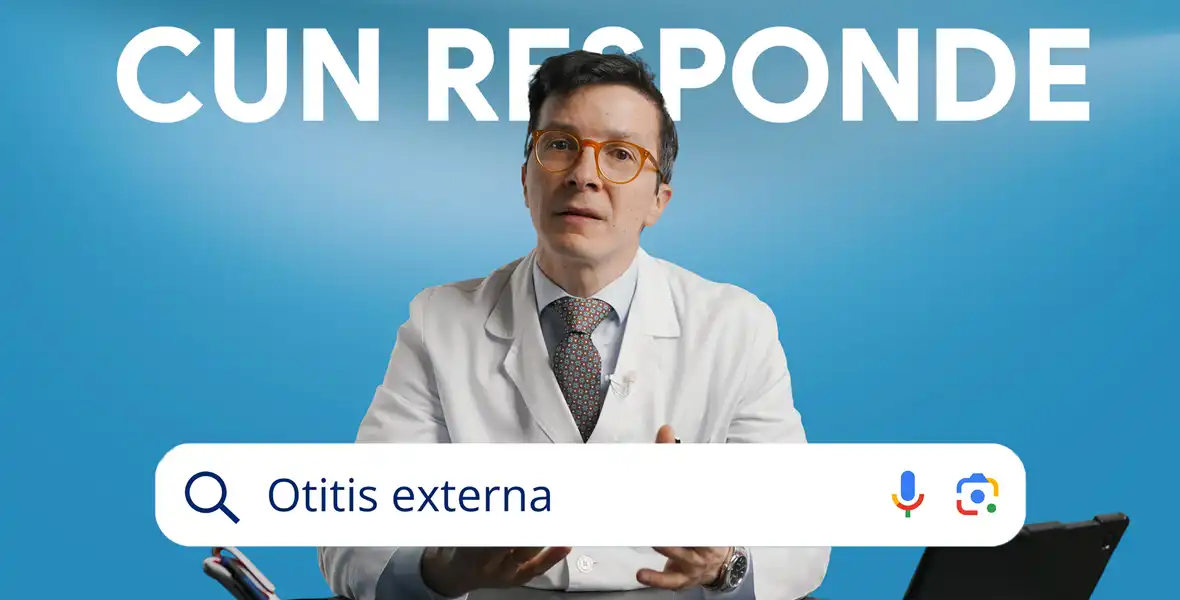 Imagen del vídeo divulgativo del Dr. Jorge De Abajo, especialista de Otorrinolaringología de la Clínica Universidad de Navarra, sobre la otitis y su prevalencia en verano.