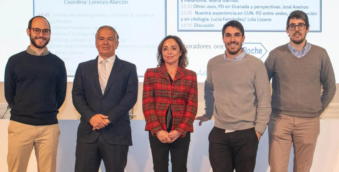 Curso IA en Anatomía Patológica Imagen de los especialistas del Servicio de Anatomía Patológica de la Clínica Universidad de Navarra que han organizado el XVII Curso de Actualización en Patología.