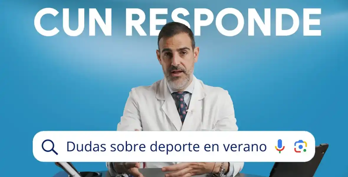 Dr. Juan Bertó. Neumólogo de la Clínica Imagen del Dr. Juan Bertó, responsable del Área de Medicina Deportiva de la Clínica Universidad de Navarra, habla de cómo hacer ejercicio físico en verano de forma segura.
