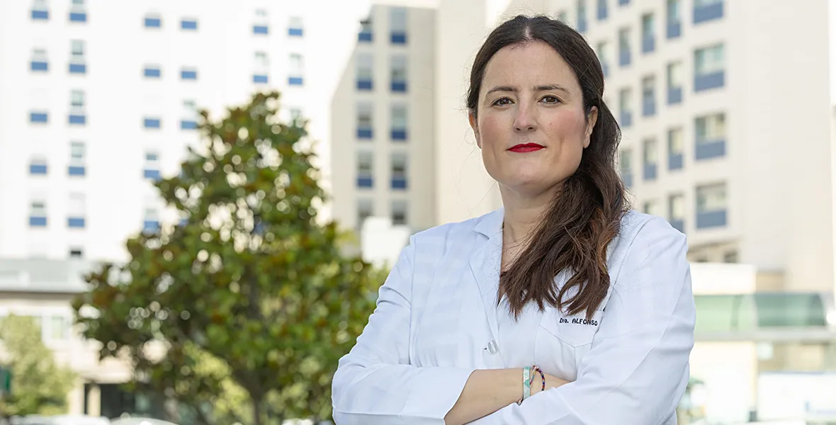 Dra. Ana Alfonso. Hematóloga, experta en leucemias. CUN Imagen de la Dra. Ana Alfonso, especialista en Hematología y experta en leucemias de la Clínica Universidad de Navarra