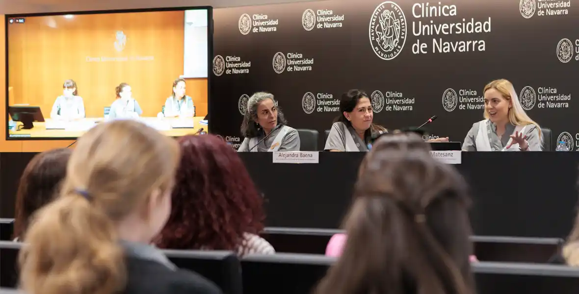 Imagen de las asistentes de la sede Madrid a la IV Jornada Por Desarrollo de Enfermería de la Clínica Universidad de Navarra.