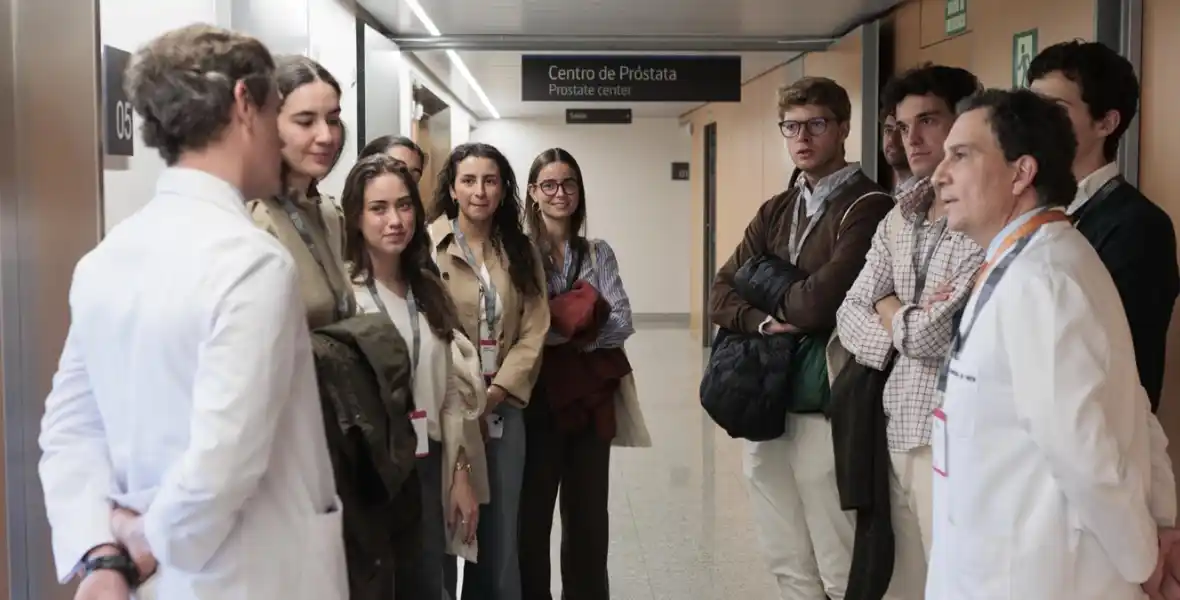 Imagen de la jornada de puertas abiertas para residentes en la Clínica Universidad de Navarra en Madrid.