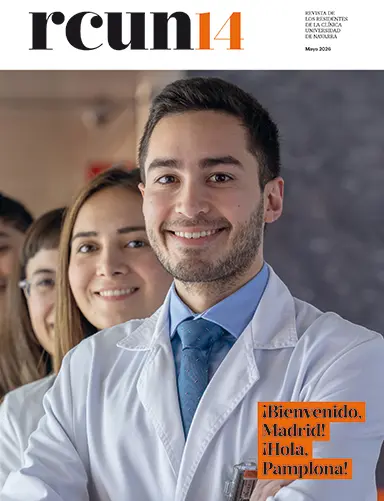 Imagen de la portada de la revista nº14 de nuestros residentes, conoce cómo es hacer la formación en la Clínica Universidad de Navarra.