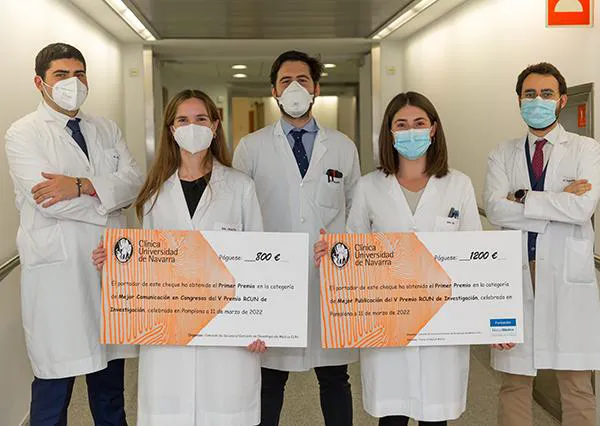 Premios RCUN Investigación 2022. Clínica Universidad de Navarra Imagen de los premiados en los RCUN de Investigación 2022 en la Clínica Universidad de Navarra.