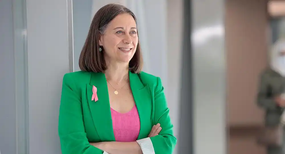 Historia de pacientes: Susana Pérez Imagen de Susana Pérez, paciente de cáncer de mama en la Clínica Universidad de Navarra.
