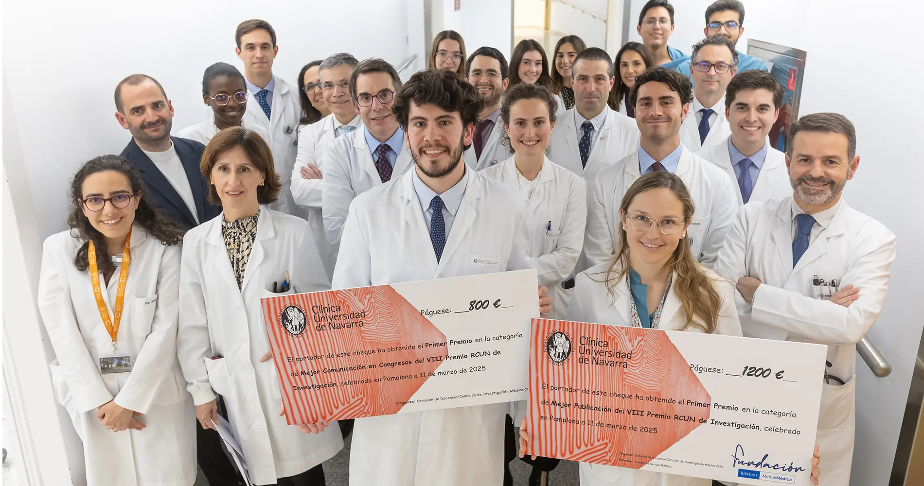 Premios RCUN investigación Ganadores y participantes de la octava edición de los premios RCUN de investigación para residentes de la Clínica Universidad de Navarra.